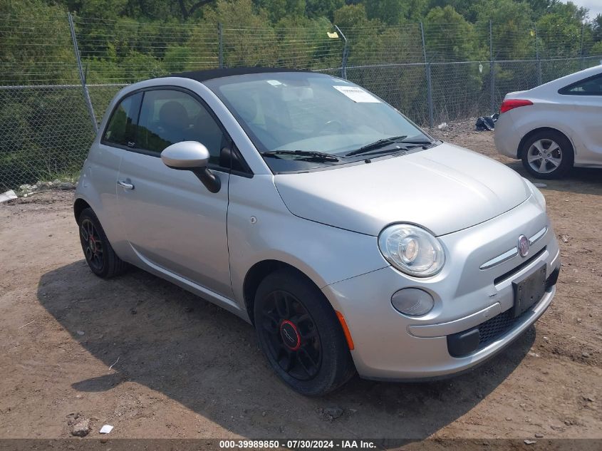 2012 Fiat 500C Pop VIN: 3C3CFFDR1CT355116 Lot: 39989850