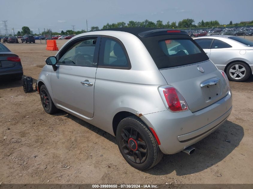 2012 Fiat 500C Pop VIN: 3C3CFFDR1CT355116 Lot: 39989850