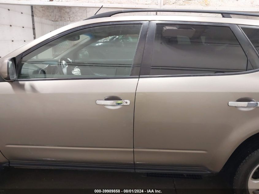 2004 Nissan Murano Sl/Se VIN: JN8AZ08W04W341991 Lot: 39989858