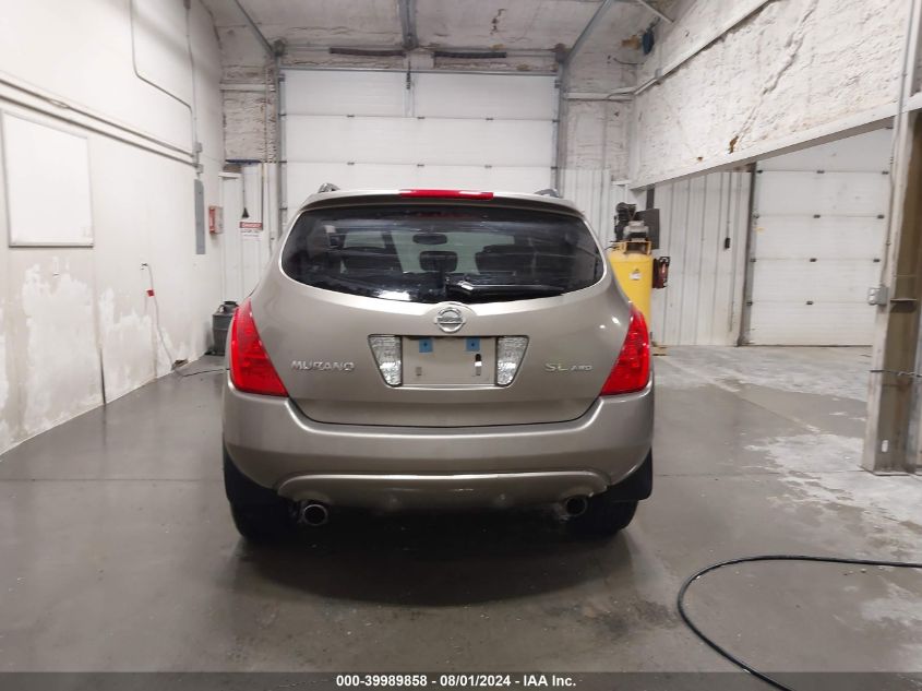 2004 Nissan Murano Sl/Se VIN: JN8AZ08W04W341991 Lot: 39989858