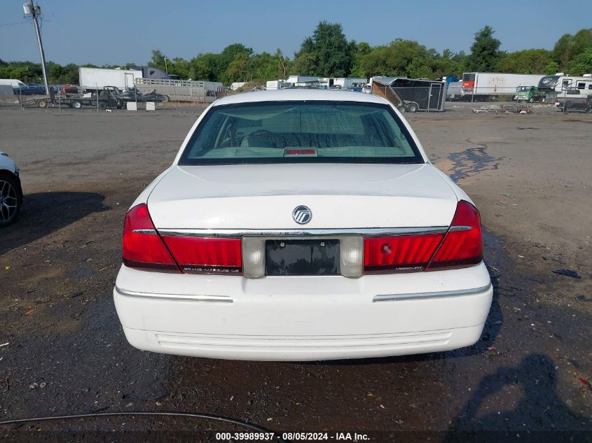 2001 Mercury Grand Marquis Ls VIN: 2MEFM75W01X696493 Lot: 39989937