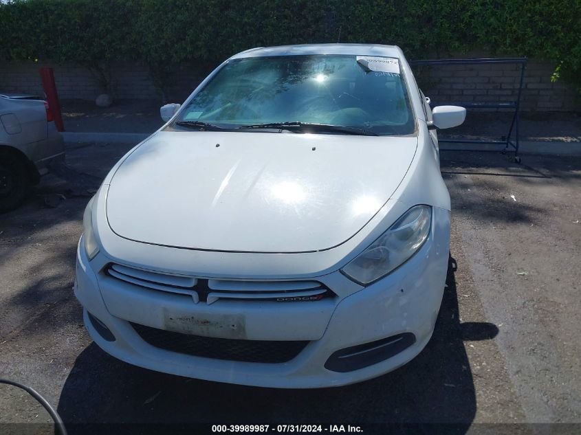 2016 Dodge Dart Sxt Sport VIN: 1C3CDFFA0GD820834 Lot: 39989987