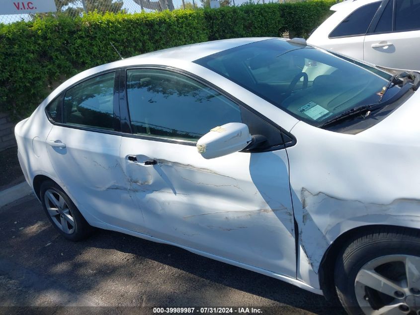 2016 Dodge Dart Sxt Sport VIN: 1C3CDFFA0GD820834 Lot: 39989987