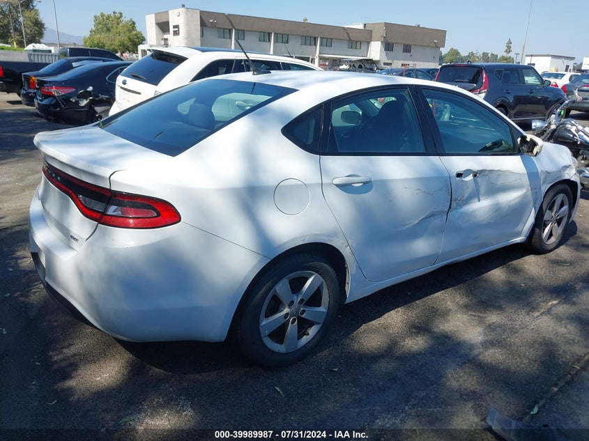 2016 Dodge Dart Sxt Sport VIN: 1C3CDFFA0GD820834 Lot: 39989987