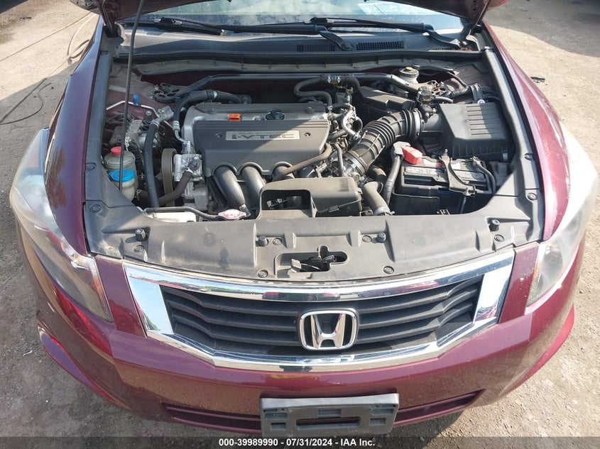 2009 Honda Accord Ex VIN: 1HGCP26749A199698 Lot: 39989990