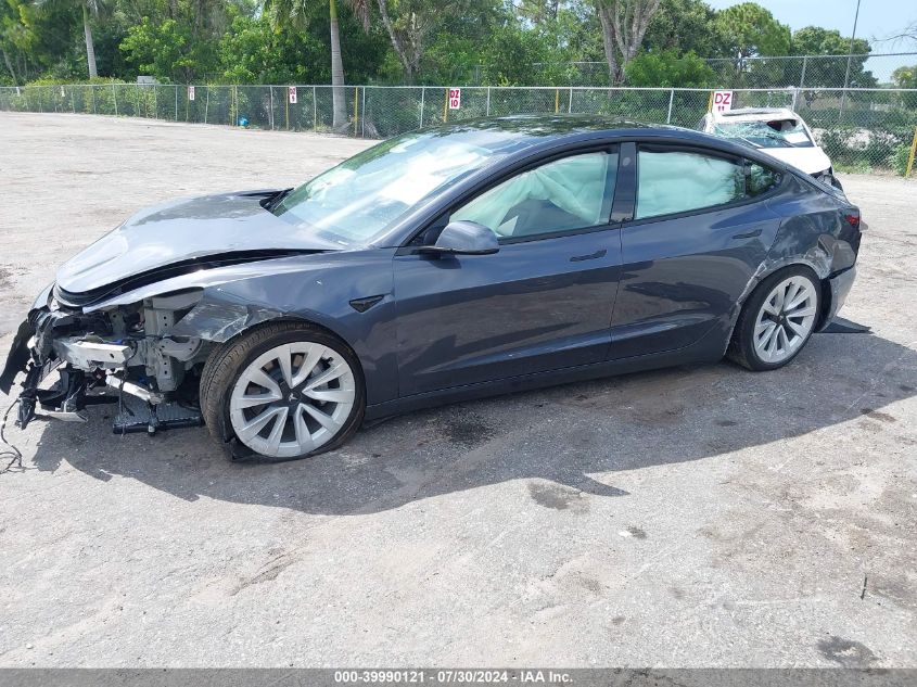 2021 Tesla Model 3 Long Range Dual Motor All-Wheel Drive VIN: 5YJ3E1EB7MF044132 Lot: 39990121