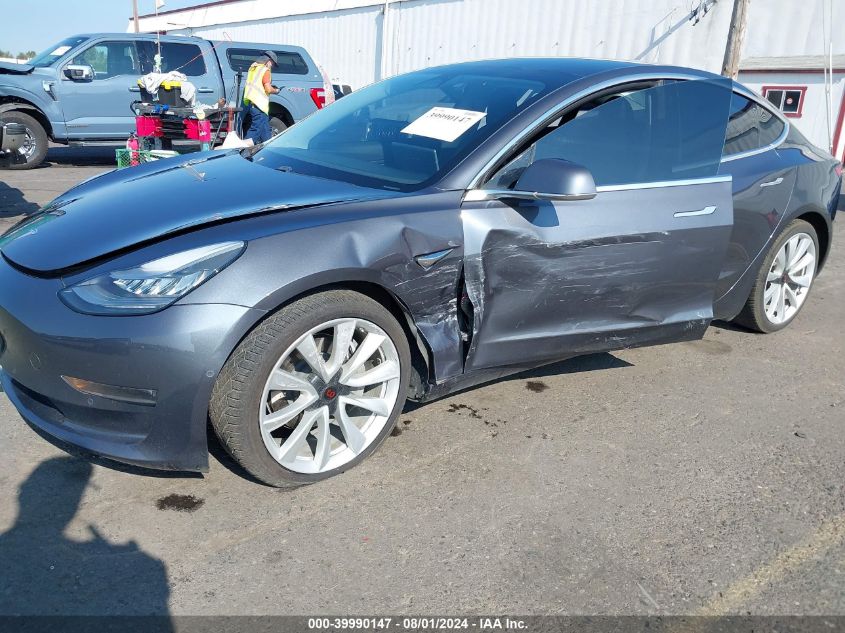 2018 Tesla Model 3 Long Range/Performance VIN: 5YJ3E1EBXJF103797 Lot: 39990147