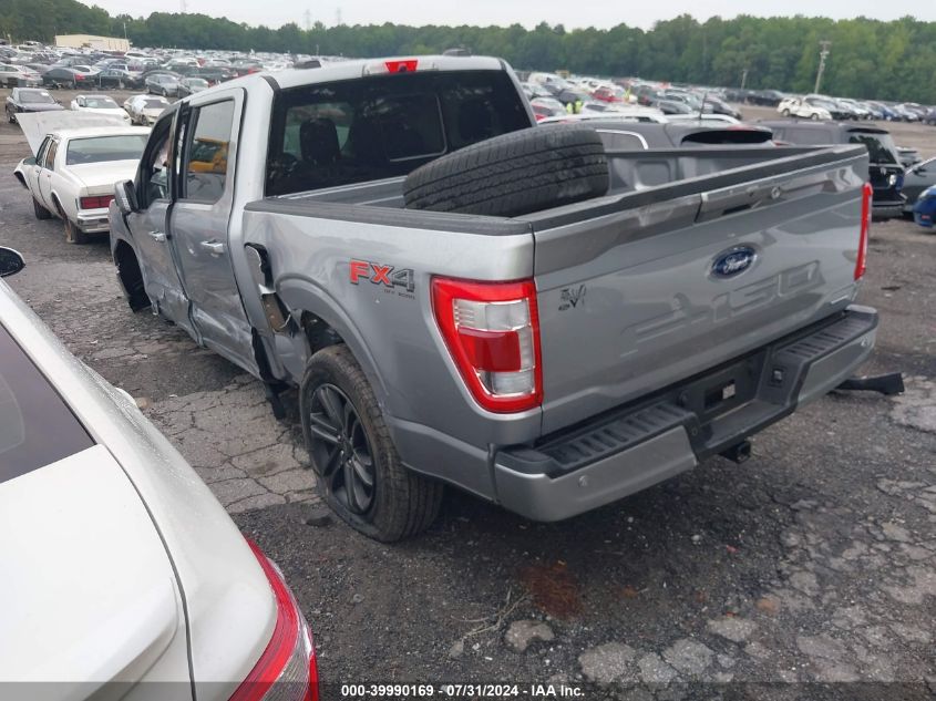 2022 Ford F-150 Lariat VIN: 1FTFW1E85NFC07615 Lot: 39990169