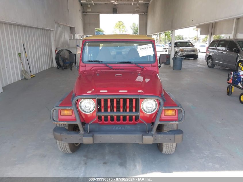 1998 Jeep Wrangler Sport VIN: 1J4FY19S2WP743587 Lot: 39990370