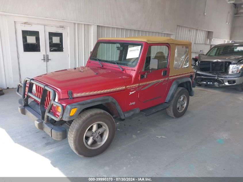 1998 Jeep Wrangler Sport VIN: 1J4FY19S2WP743587 Lot: 39990370