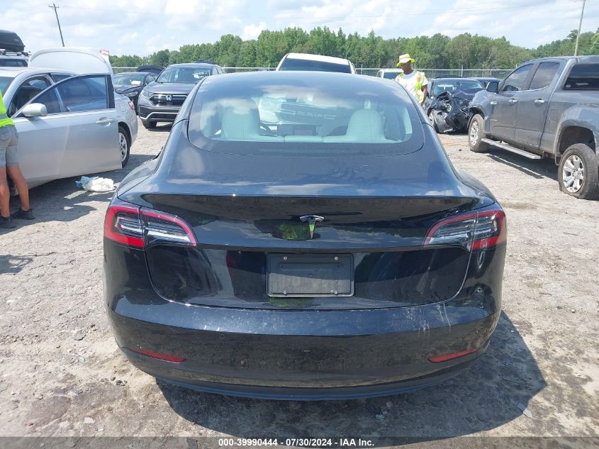 2021 Tesla Model 3 Standard Range Plus Rear-Wheel Drive VIN: 5YJ3E1EA7MF048284 Lot: 39990444