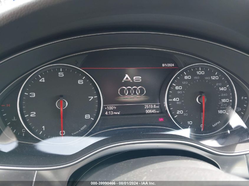 2012 Audi A6 3.0 Premium VIN: WAUHGAFC4CN107787 Lot: 39990466