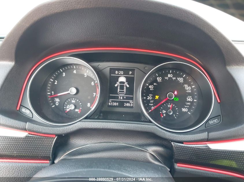 2018 Volkswagen Passat 3.6L V6 Gt VIN: 1VWJM7A34JC037219 Lot: 39990529