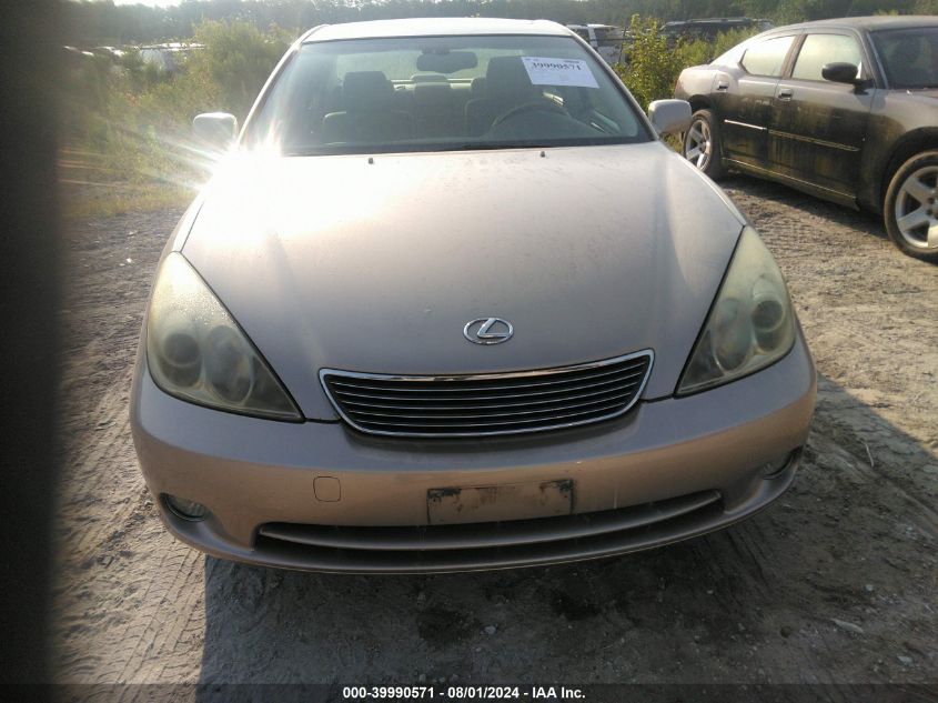 2005 Lexus Es 330 VIN: JTHBA30G455079749 Lot: 39990571