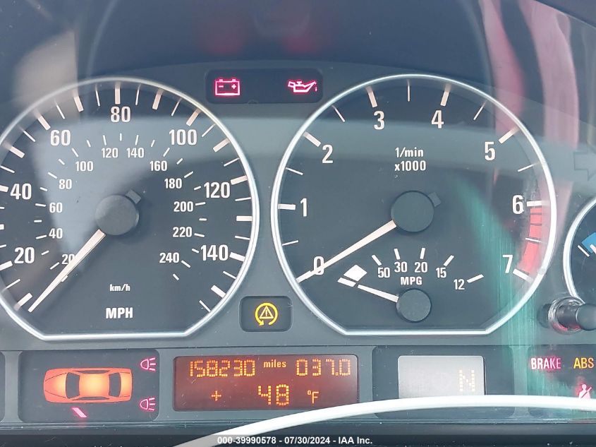 2003 BMW 330I VIN: WBAEV53423KM30699 Lot: 39990578