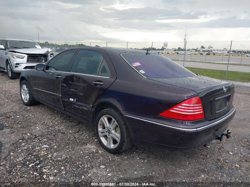 2001 Mercedes-Benz S 500 VIN: WDBNG75J01A202424 Lot: 39990581