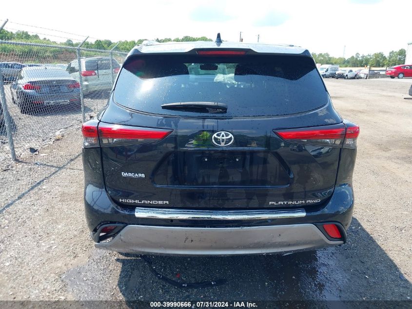 2021 Toyota Highlander Platinum VIN: 5TDFZRBH7MS151203 Lot: 39990666