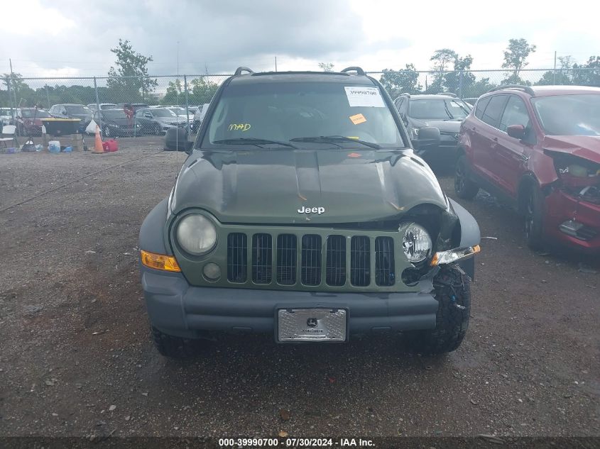 2006 Jeep Liberty Sport VIN: 1J4GL48K76W288408 Lot: 39990700