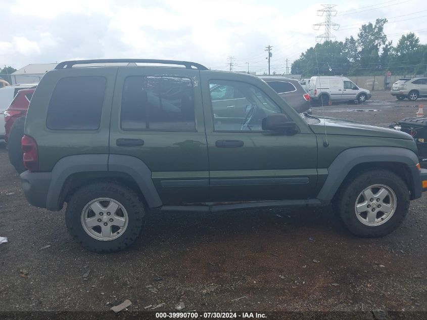 2006 Jeep Liberty Sport VIN: 1J4GL48K76W288408 Lot: 39990700