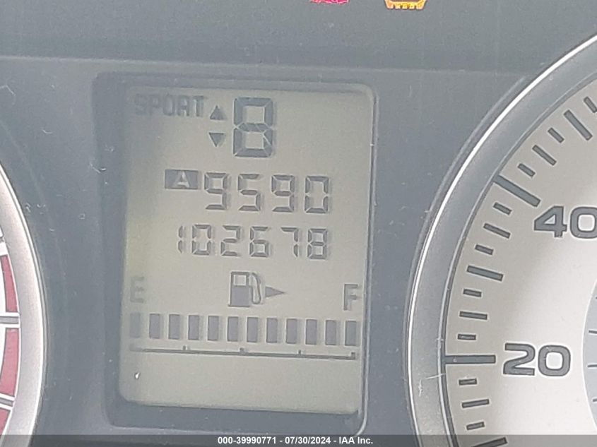 2012 Subaru Impreza 2.0I VIN: JF1GJAA63CH031162 Lot: 39990771