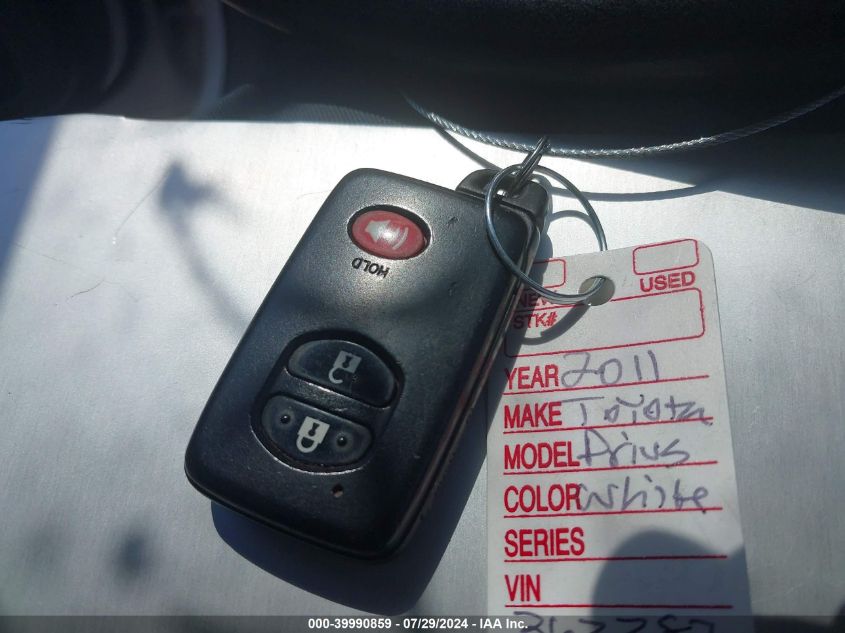 2011 Toyota Prius Two VIN: JTDKN3DU2B5363382 Lot: 39990859