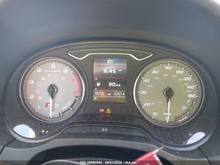 2015 Audi S3 2.0T Premium Plus VIN: WAUBFGFF2F1109989 Lot: 39990905