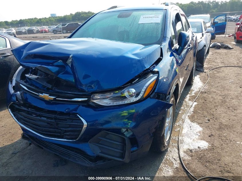 2019 Chevrolet Trax Lt VIN: 3GNCJLSB1KL401595 Lot: 39990906