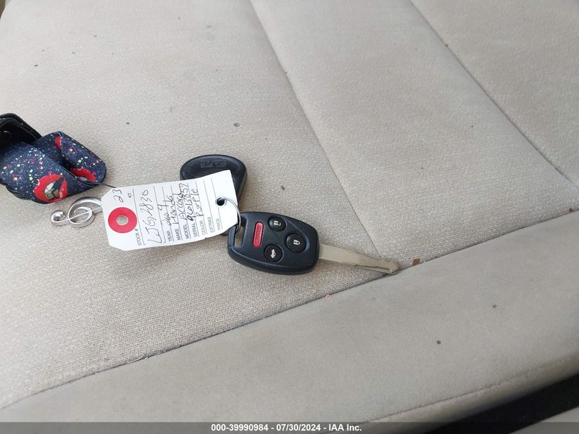 2009 Honda Accord 2.4 Lx VIN: JHMCP26339C013857 Lot: 39990984