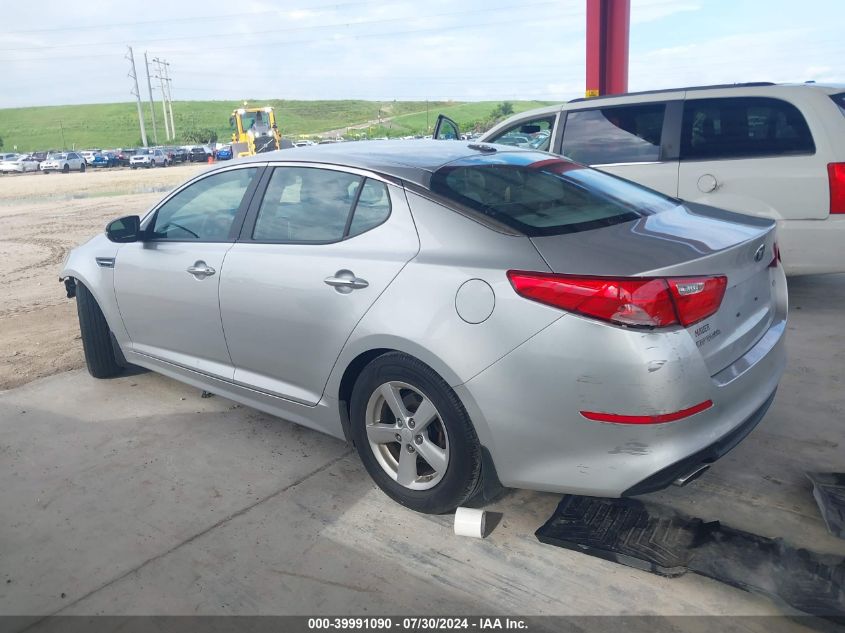 2014 Kia Optima Lx VIN: KNAGM4A78E5489289 Lot: 39991090