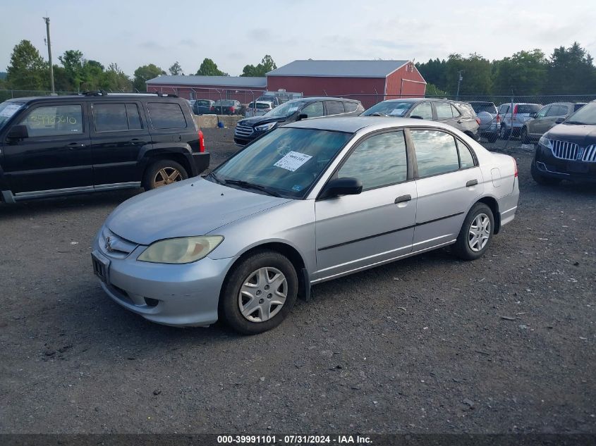 1HGES16345L004647 | 2005 HONDA CIVIC