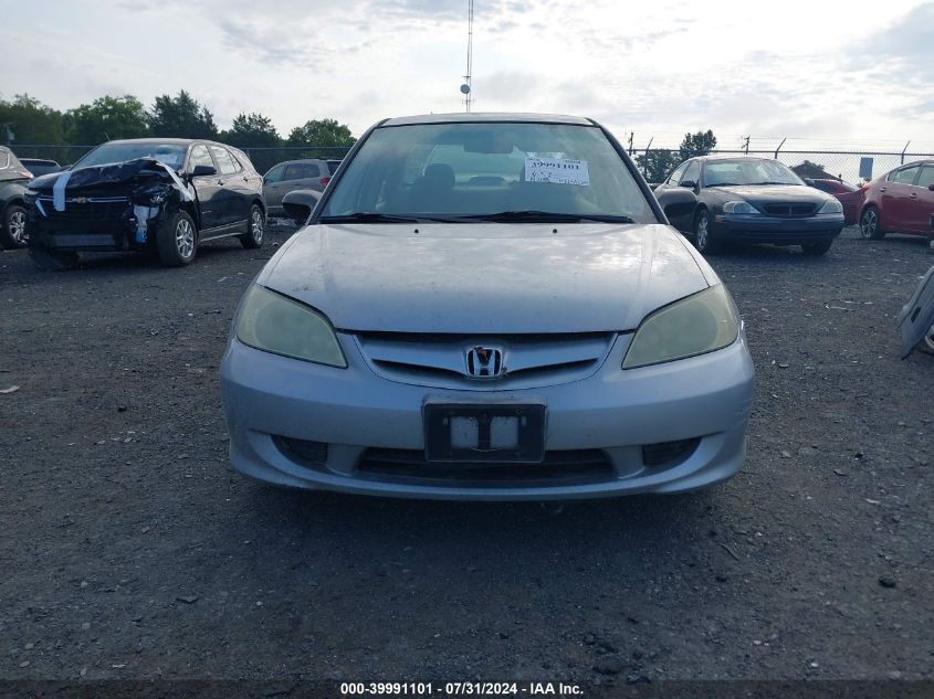 1HGES16345L004647 | 2005 HONDA CIVIC