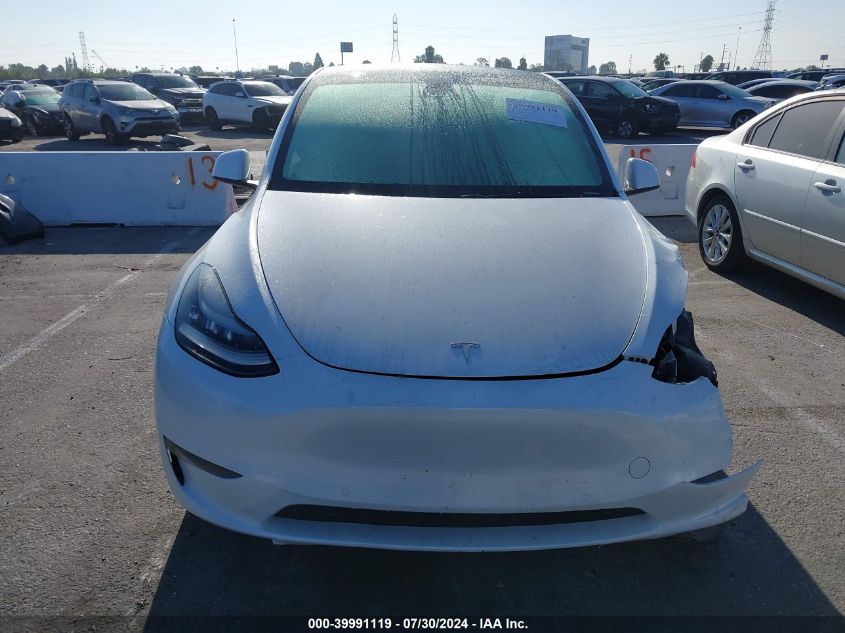 2021 Tesla Model Y Long Range Dual Motor All-Wheel Drive VIN: 5YJYGDEE7MF092208 Lot: 39991119