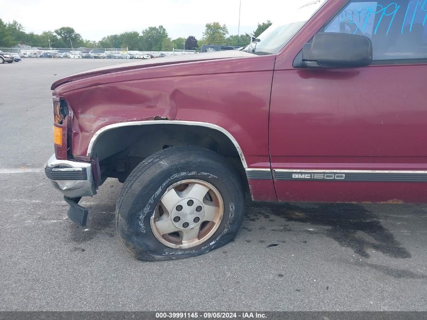 1995 GMC Sierra K1500 VIN: 1GTEK14K7SZ517487 Lot: 39991145