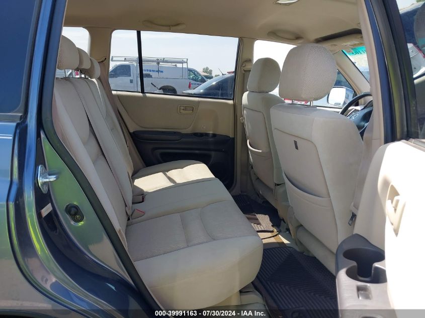 2001 Toyota Highlander V6 VIN: JTEHF21A410036842 Lot: 39991163