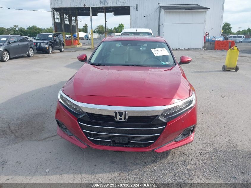 2022 Honda Accord Exl VIN: 1HGCV1F58NA006431 Lot: 39991293