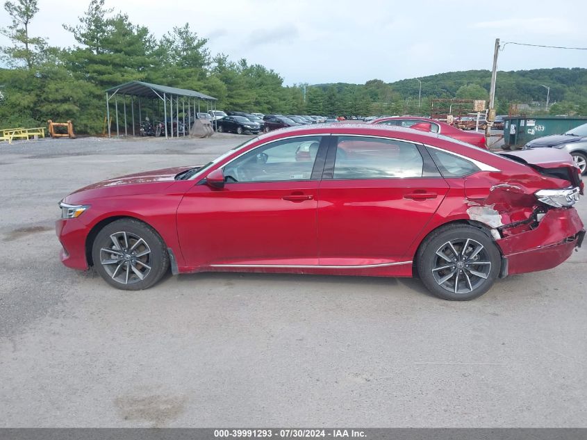 2022 Honda Accord Exl VIN: 1HGCV1F58NA006431 Lot: 39991293
