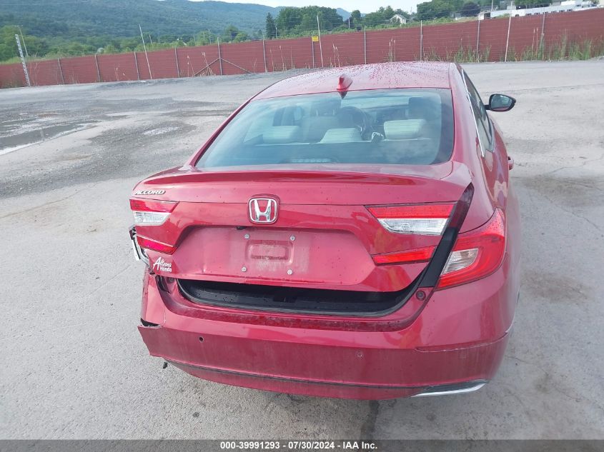 2022 Honda Accord Exl VIN: 1HGCV1F58NA006431 Lot: 39991293