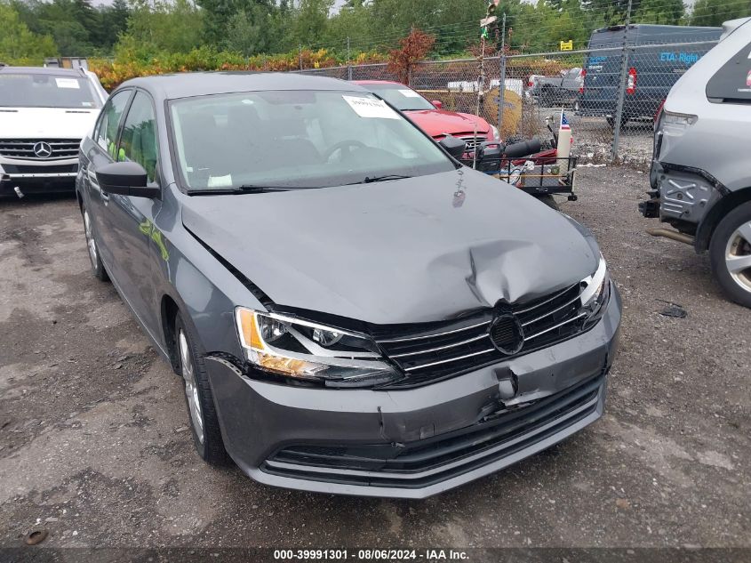 2015 Volkswagen Jetta 2.0L S VIN: 3VW2K7AJXFM210465 Lot: 39991301