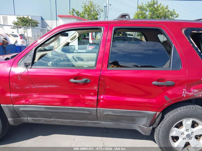 2006 Ford Escape Xlt VIN: 1FMCU93116KA72697 Lot: 39991331
