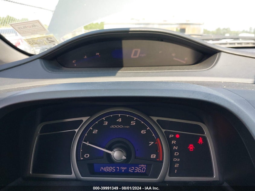 2009 Honda Civic Lx-S VIN: 19XFA16699E011222 Lot: 39991349