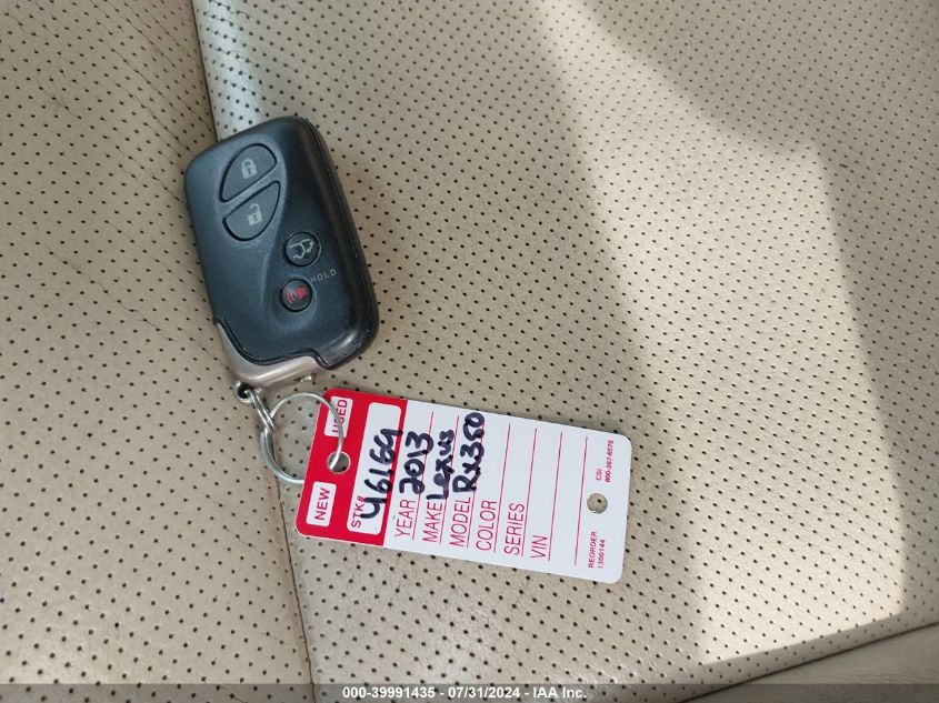 2013 Lexus Rx 350 350 VIN: 2T2ZK1BAXDC087216 Lot: 39991435