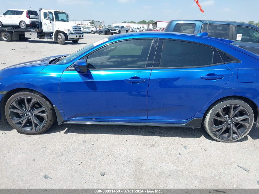 2019 Honda Civic Sport VIN: SHHFK7G47KU224620 Lot: 39991459