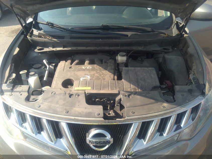 2010 Nissan Murano Sl VIN: JN8AZ1MW9AW132675 Lot: 39991617