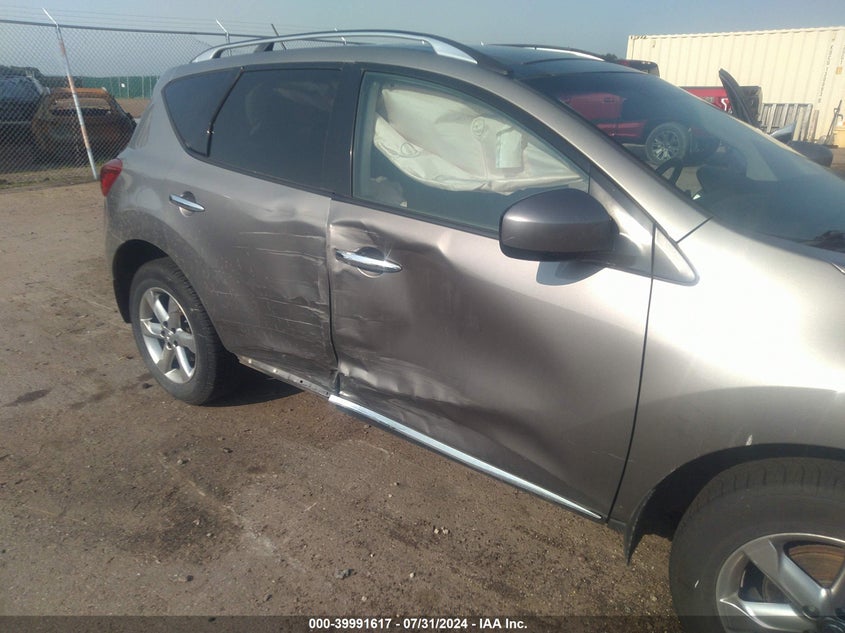 2010 Nissan Murano Sl VIN: JN8AZ1MW9AW132675 Lot: 39991617