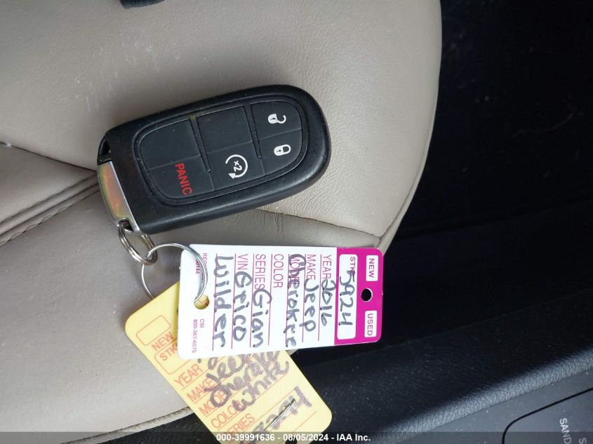 2016 Jeep Cherokee Limited VIN: 1C4PJMDS7GW328294 Lot: 39991636