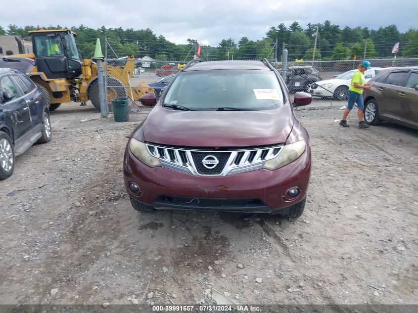 2009 Nissan Murano S VIN: JN8AZ18W29W119384 Lot: 39991657