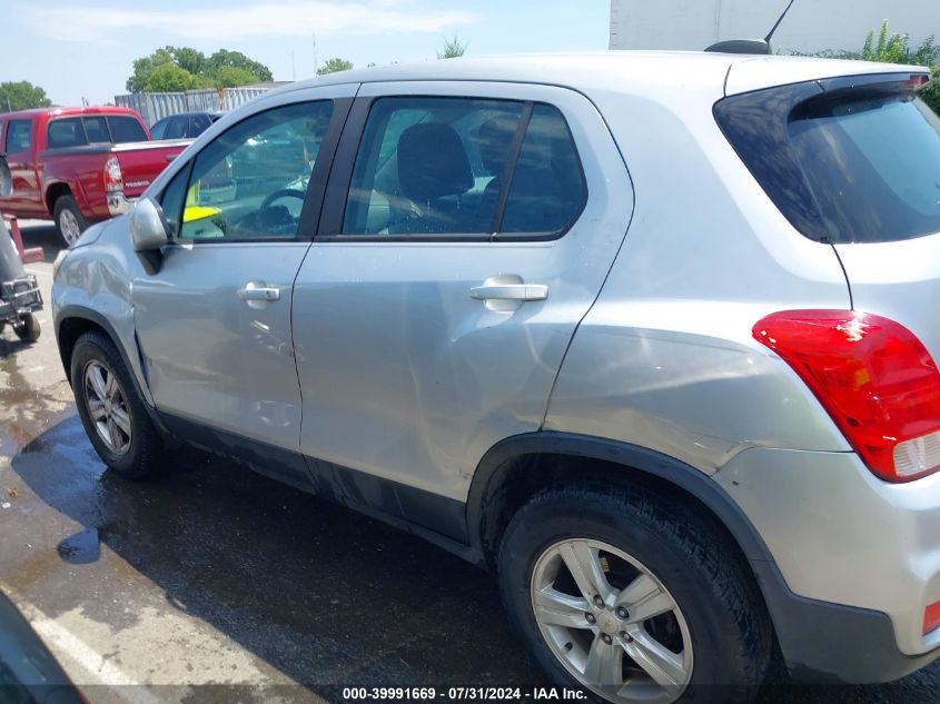 2017 Chevrolet Trax Ls VIN: KL7CJNSB8HB075029 Lot: 39991669