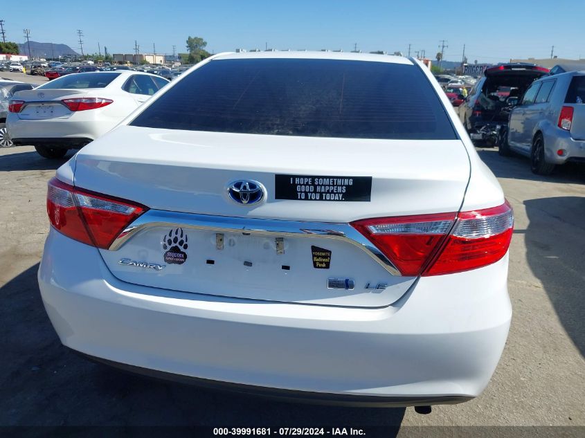 2015 Toyota Camry Hybrid Le VIN: 4T1BD1FK9FU162587 Lot: 39991681