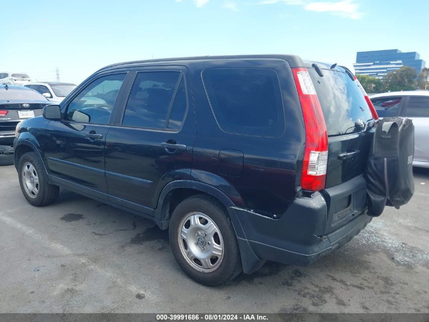 2005 Honda Cr-V Lx VIN: JHLRD68595C004880 Lot: 39991686