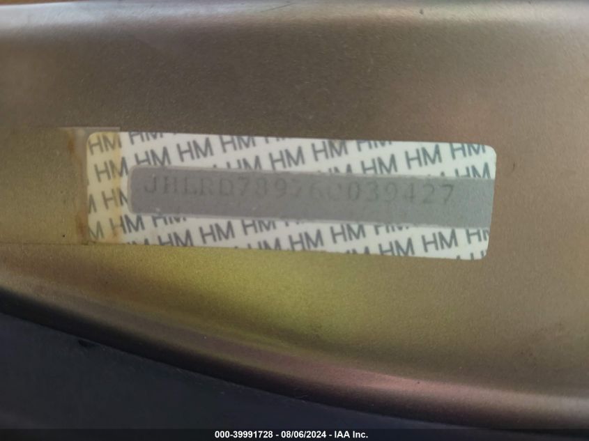 2006 Honda Cr-V Se/Ex VIN: SHSRD78976U412099 Lot: 39991728